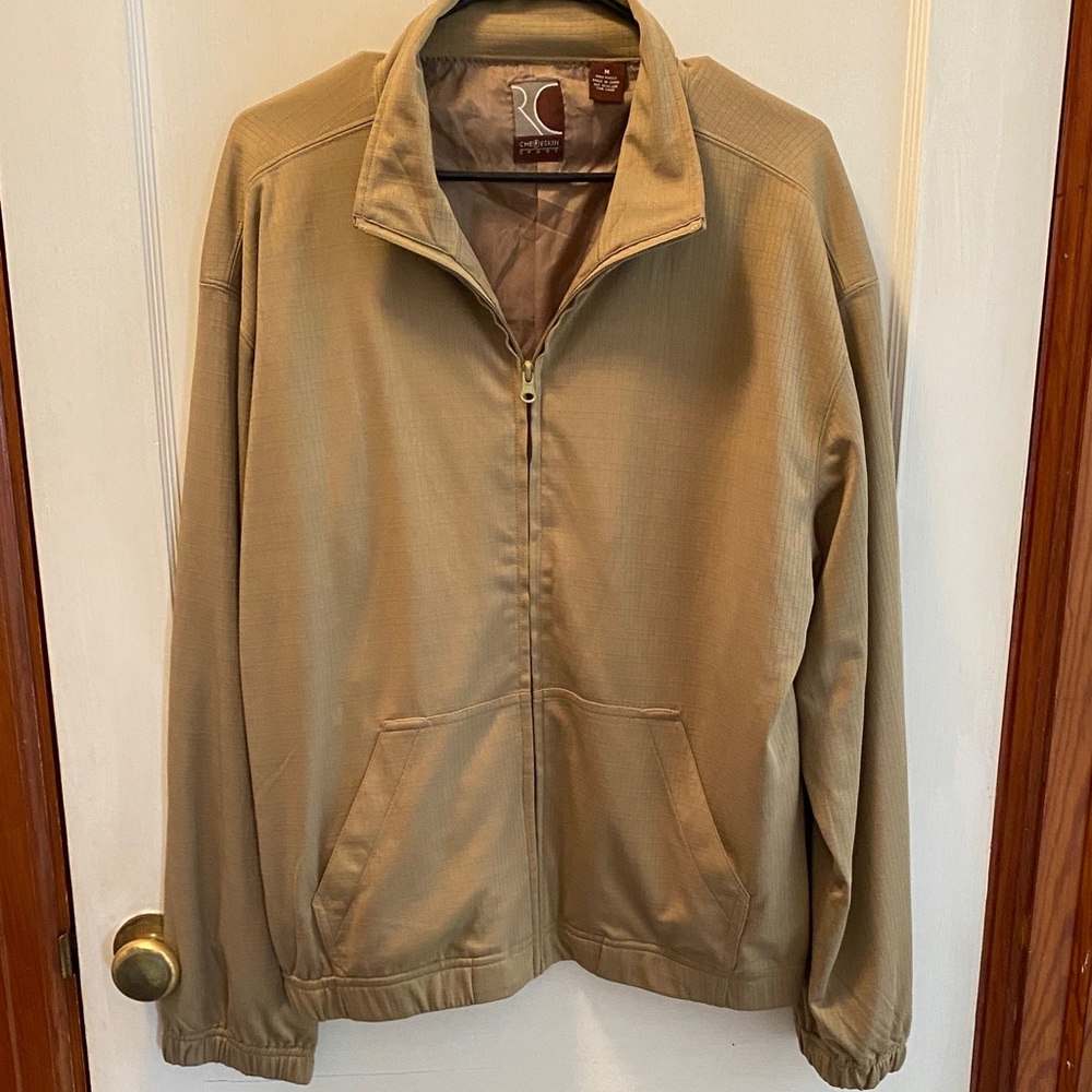 Men's Tan Silk Jacket